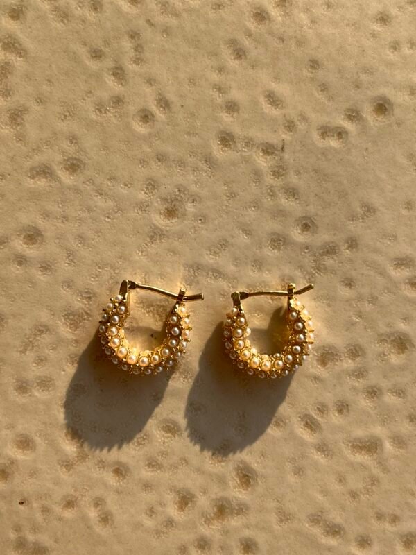 Aros Encanto Perlado Gold